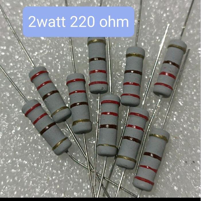 Zone 10pcs Resistor 220ohm 2watt 220 ohm 2w