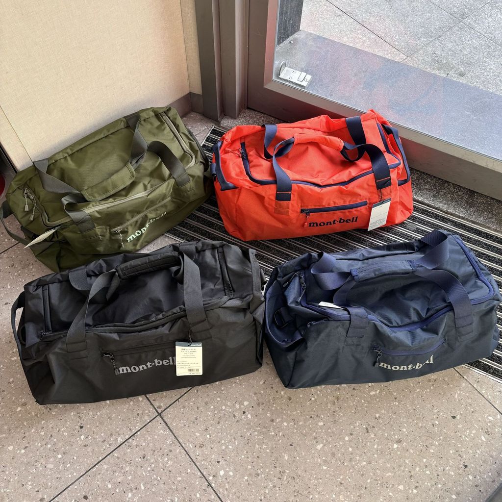 Montbell Bowling Bag Crossbody Bag Women's Waterproof Nylon Single Shoulder Bag 40L Travel Bag