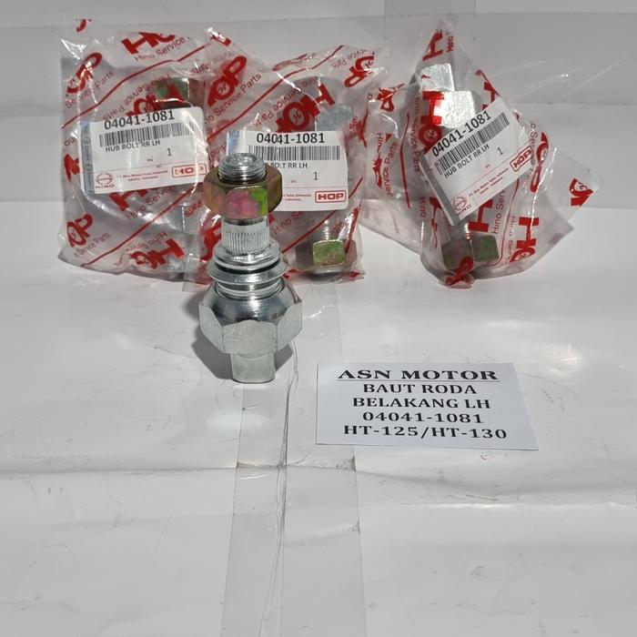 HUB BOLT REAR BAUT RODA BELAKANG KIRI LH HT125 H130 DUTRO 04041-1081 news
