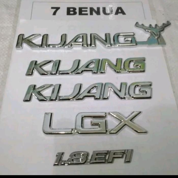 Ready EMBLEM KIJANG KAPSUL LGX 1.8 EFI CHROME PAKET KOMPLIT