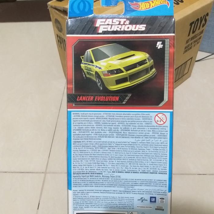HOT WHEELS GIFT PACK FAST FURIOUS NISSAN SKYLINE MITSUBISHI LANCER EVO