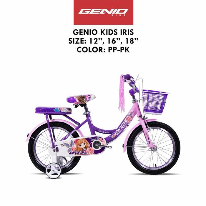 Sepeda Anak Perempuan 18 Mini Genio Iris By United