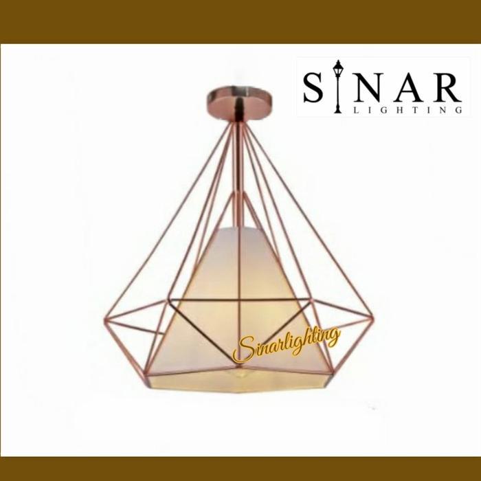 LAMPU PLAFON CEILING MINIMALIS GOLD 7921