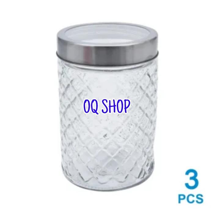 KRISHOME SET TOPLES KACA 3 PCS