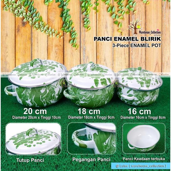 [ PER-BJ ]PANCI BLIRIK/PANCI ENAMEL GEMOY/PANCI BLIRIK LABU/ PANCI JADUL/ PANCI BLIRIK HIJAU
