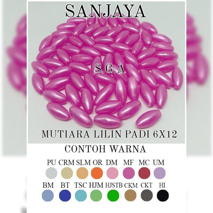 Manik Padi / Mote Padi / Manik Lilin / Mote Lilin / Manik Lilin Padi / Mutiara Lilin Padi 6x12