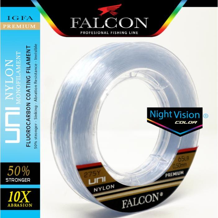 Senar Pancing Falcon Uni 275 Yards White Nv