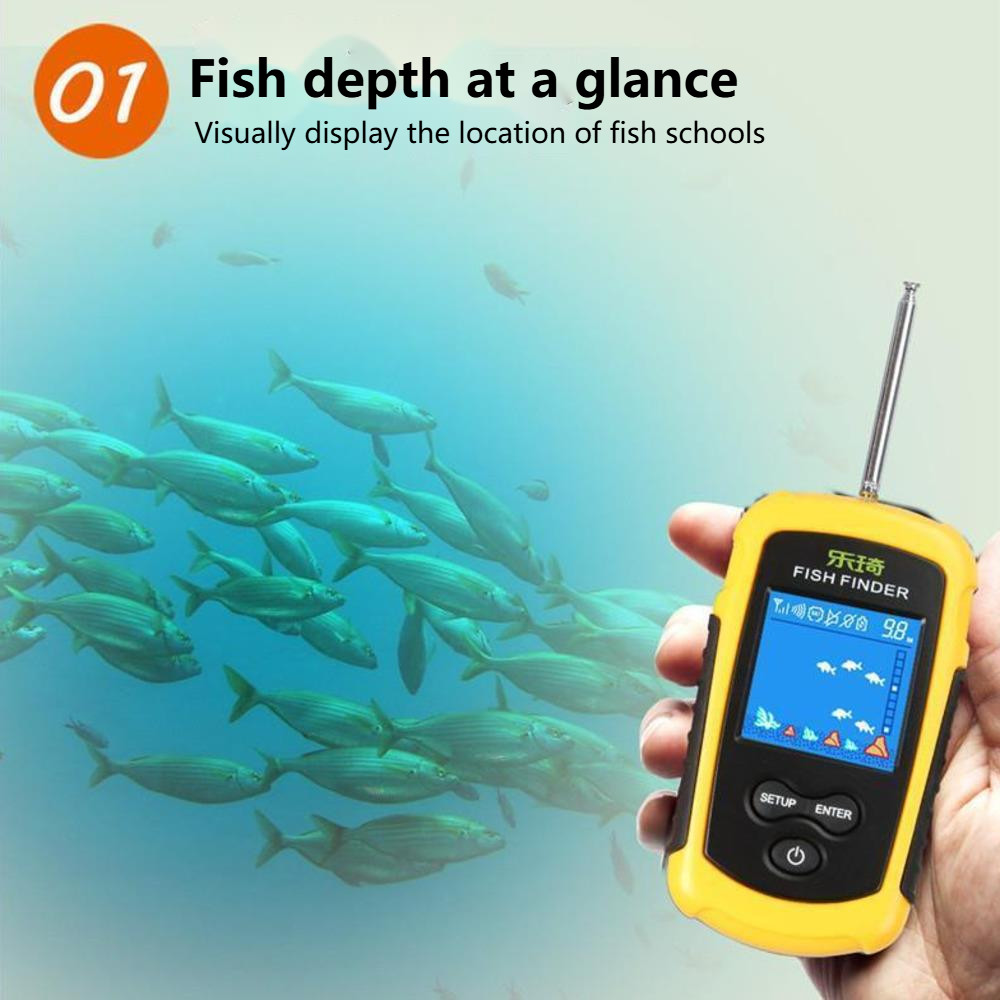 Fish Finder Wireless Sonar Color Screen Fish Finder Fishing Supplies Fishing Gear Fish Finder Sonar