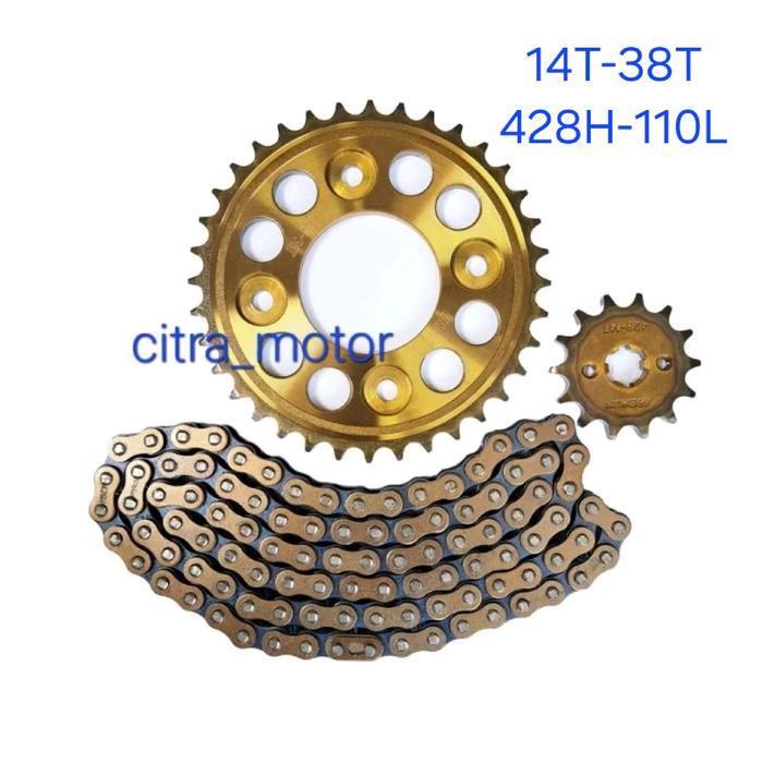 Gear Set Gir Paket Supra Fit New 38T Supra X 125 Fi Revo Old Supra X 125 Helm In