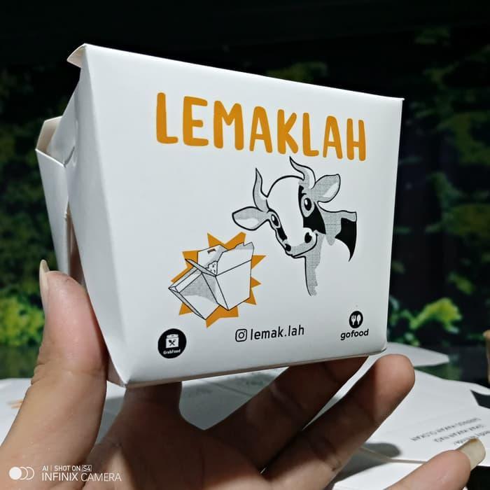 Kemasan Rice Box Food Pail Cetak Custom Brand Size Logo Text Dll