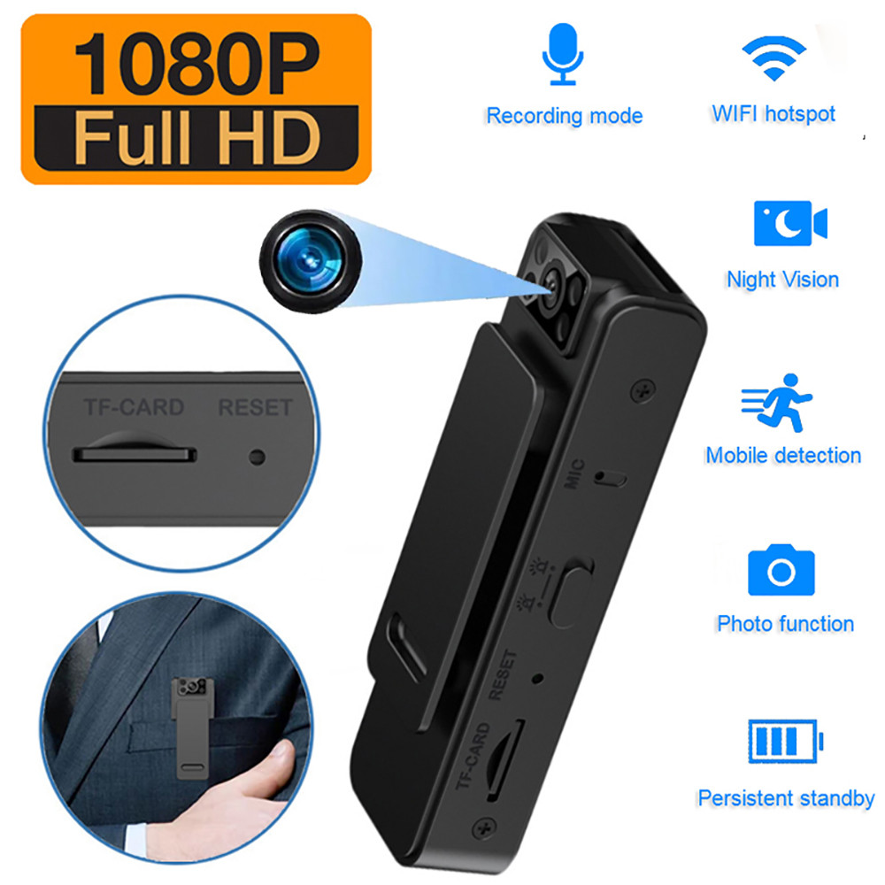 1080P Mini Digital Camera Magnetic Body Camera Video Audio Recorder WiFi Loop Recording Camcorder