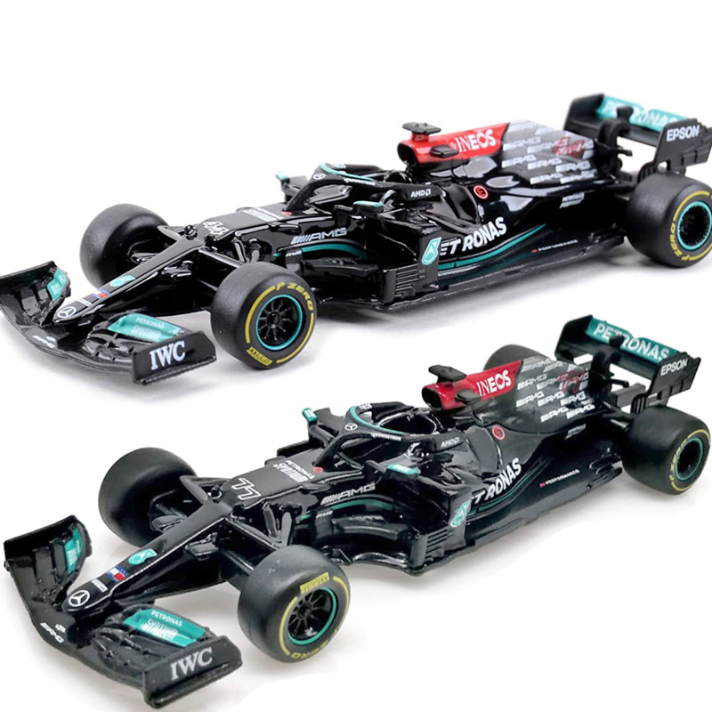 Bburago 1:43 F1 W12 Hamilton #44 Bottas #77 Mercedes-AMG Racing Model Simulation Car Alloy Toy