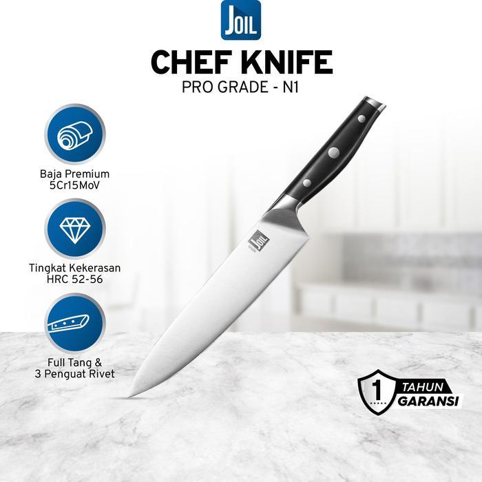 Joil Pisau Dapur Chef Knife Stainless Steel Tajam - N1 Kitchenware