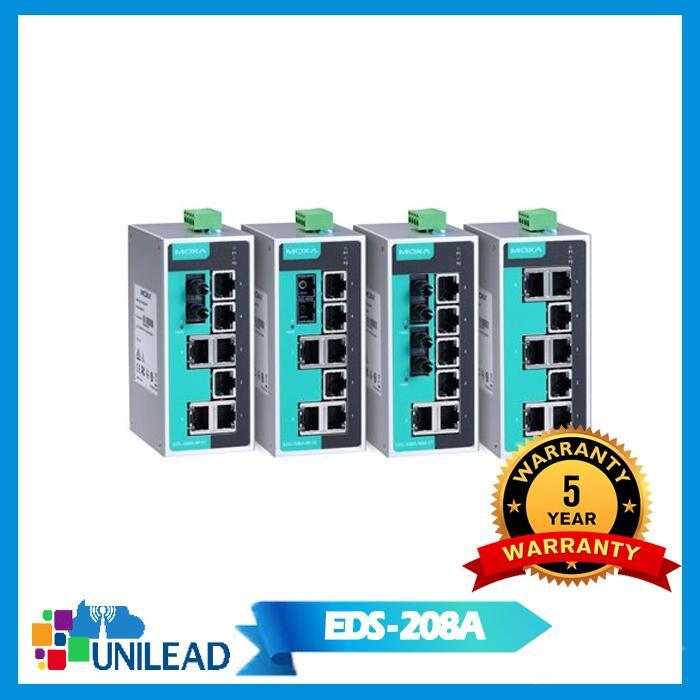 MOXA EDS-208A SERIES 8-PORT UNMANAGED ETHERNET SWITCHES