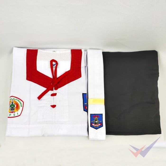 SERAGAM SILAT MERPATI PUTIH BAJU MP DENGAN BET MERPATI PUTIH