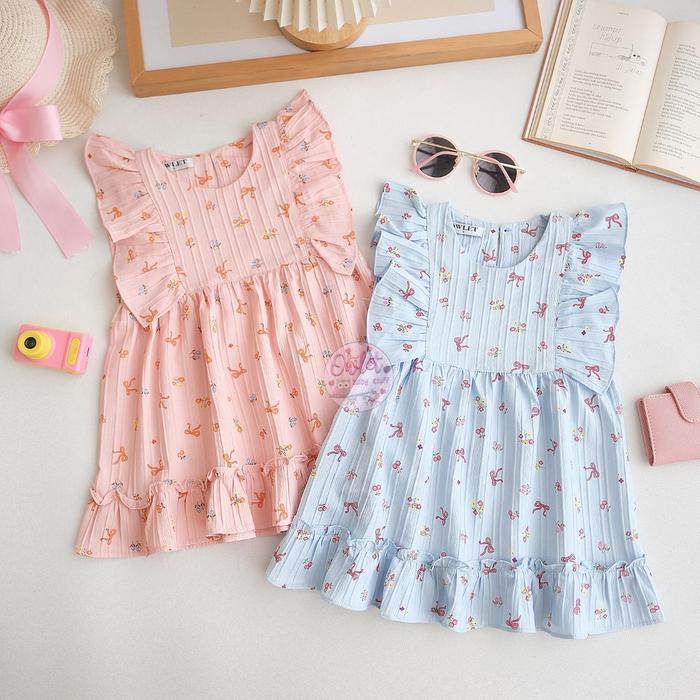OWLET - Dress Graccia - Daster Motif - Baju Anak Perempuan Motif Pita - Baju Anak Perempuan Motif -