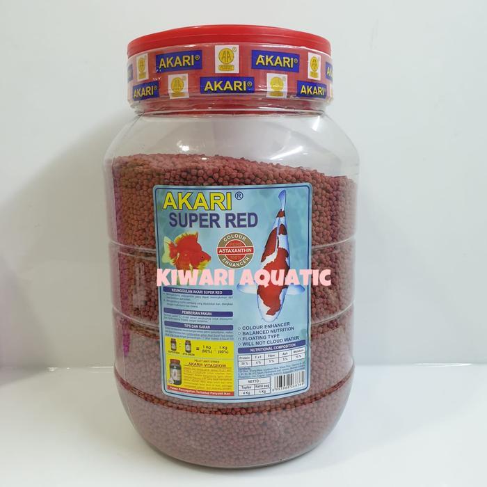 AKARI SUPER RED 4 KG PAKAN IKAN KOI KOKI COLOUR ENHANCER 4KG