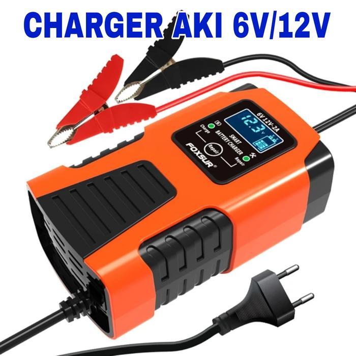 CAS AKI CHARGER AKI MOTOR CHARGER AKI 6V/12V 40AH FOXSUR