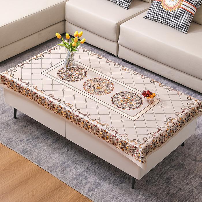 Dr-Loyal Bosque Taplak Meja Untuk Meja Persegi Meja Bulat - Taplak Meja Ruang Tamu Motif Oilproof