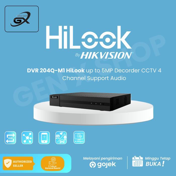 Dvr 204Q-M1 Hilook Up To 5Mp Decorder Cctv 4 Channel Support Audio