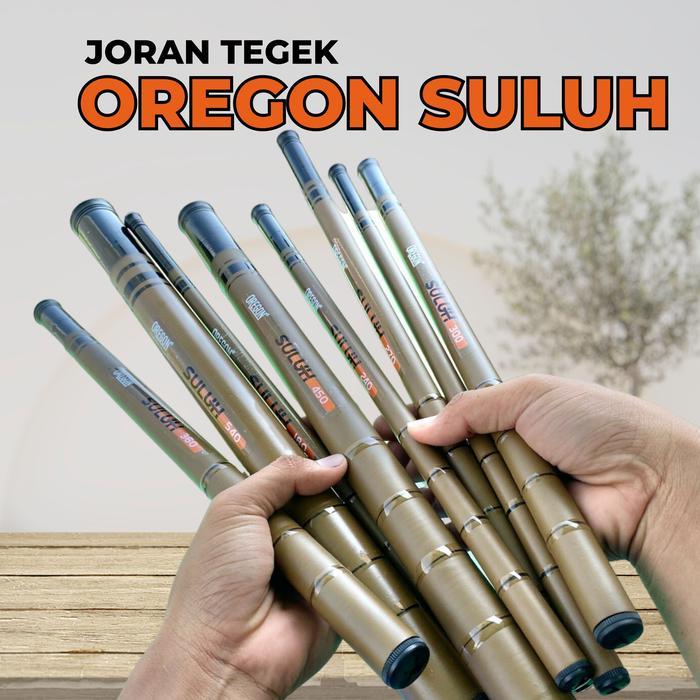 Tegek Ros Pendek Suluh & Tanoshii Spek Lentur berbahan fiber joran pancing