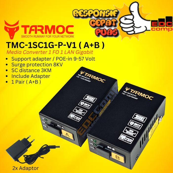 Tarmoc Tmc-1Sc1G-P-V1 1 Fo 1 Lan Gigabit Poe In 5-24V Htb Mini Gs-03A+B - 1Sc1G-P (A+B)