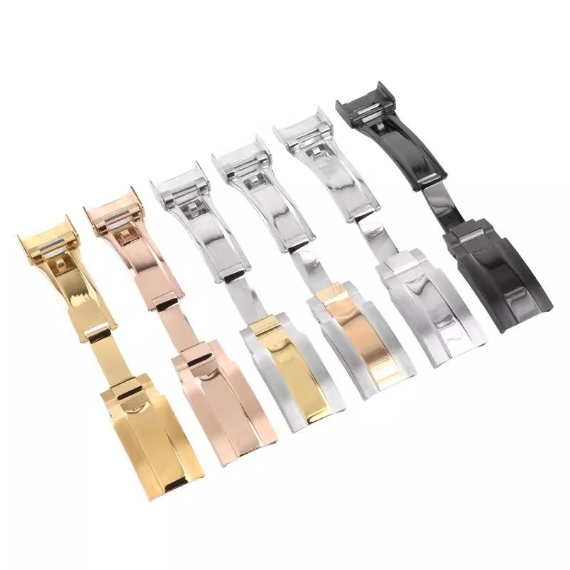 16mm Folding Buckle For Rolex Watch Buckle Daytona Datejust Water Ghost Yacht Submariner Stainless