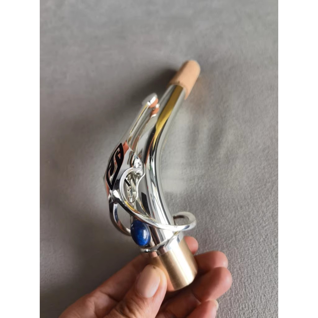 Silver plated alto saxophone bent neck E flat alto saxophone bent neck
