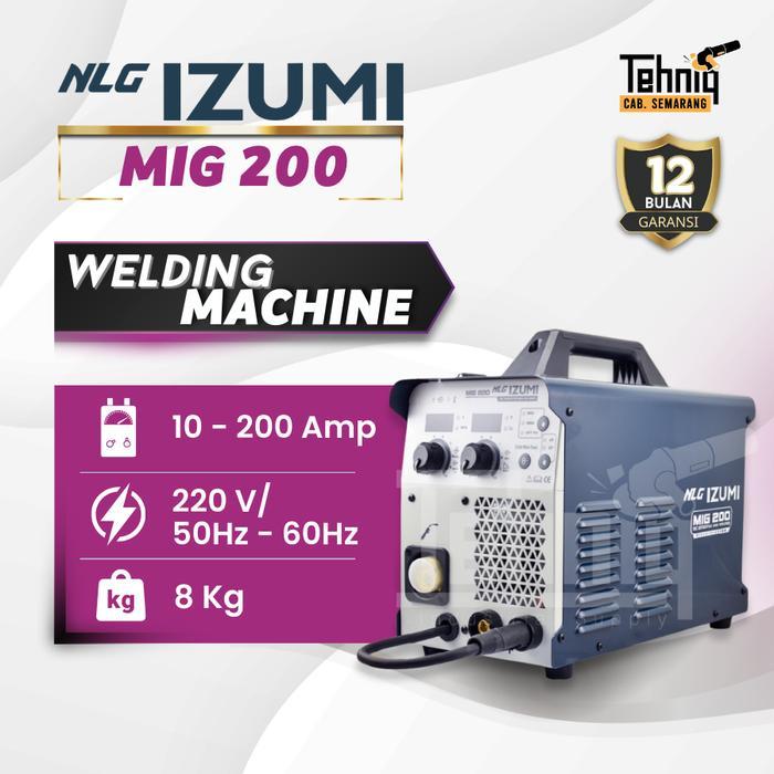 Izumi MIG 200 Travo Las Listrik Tanpa Gas / Mesin Las / Welding Machine Izumi MIG 200 Gasless