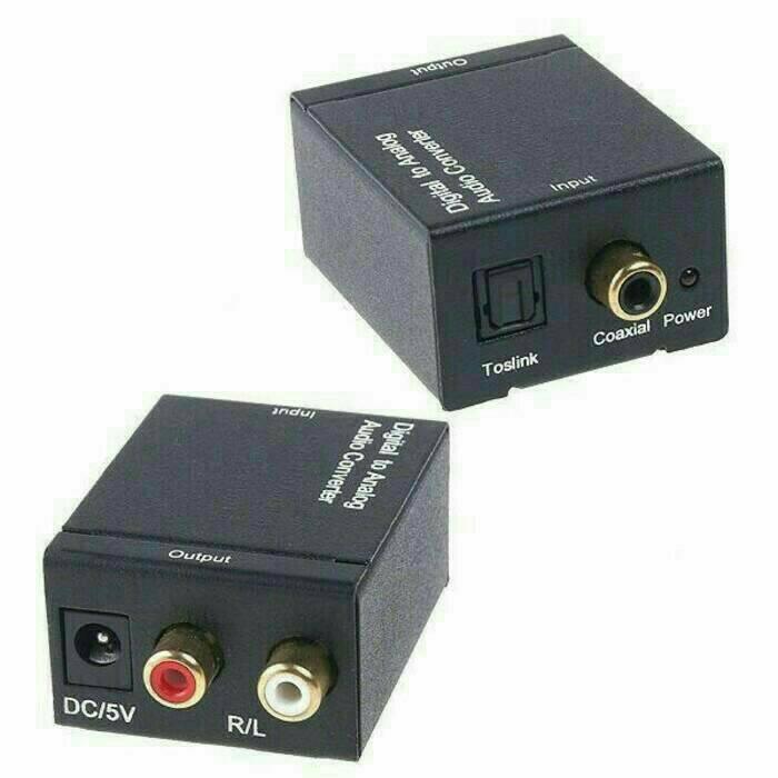 Digital audio converter to analog + kabel optik