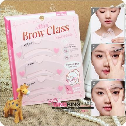 Eyebrow Ruler Set ( Bantu Lukis Penggaris Cetakan Alis Mata ) Kosmetik