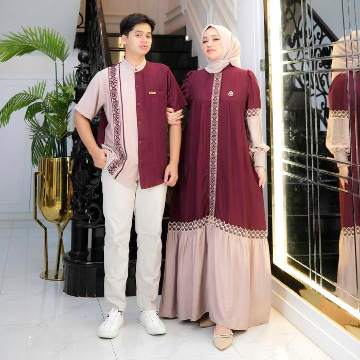 Gwenza - Asyiqa Couple Gamis Koko - Muslim Wanita