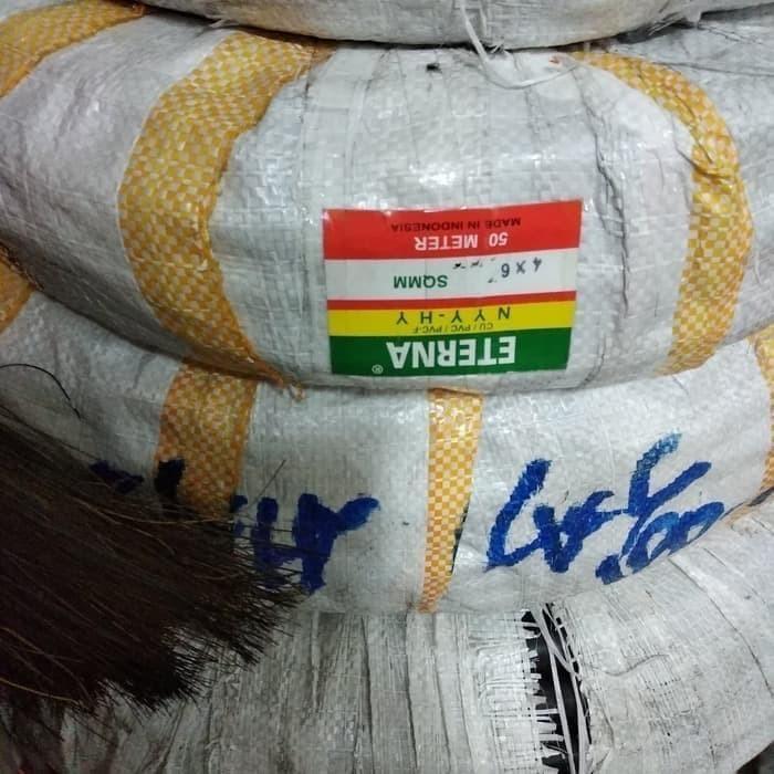 Kabel Serabut Hitam NYYHY 4 x 6mm 4 x 6 mm Eterna Meteran