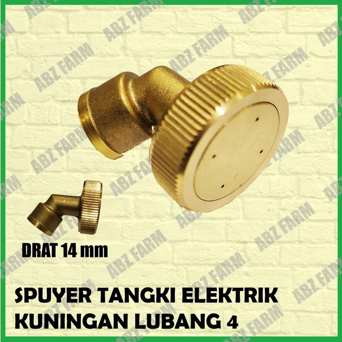 "New" Spuyer Kabut / Nozel Sprayer Tangki Elektrik Kuningan Lubang 4