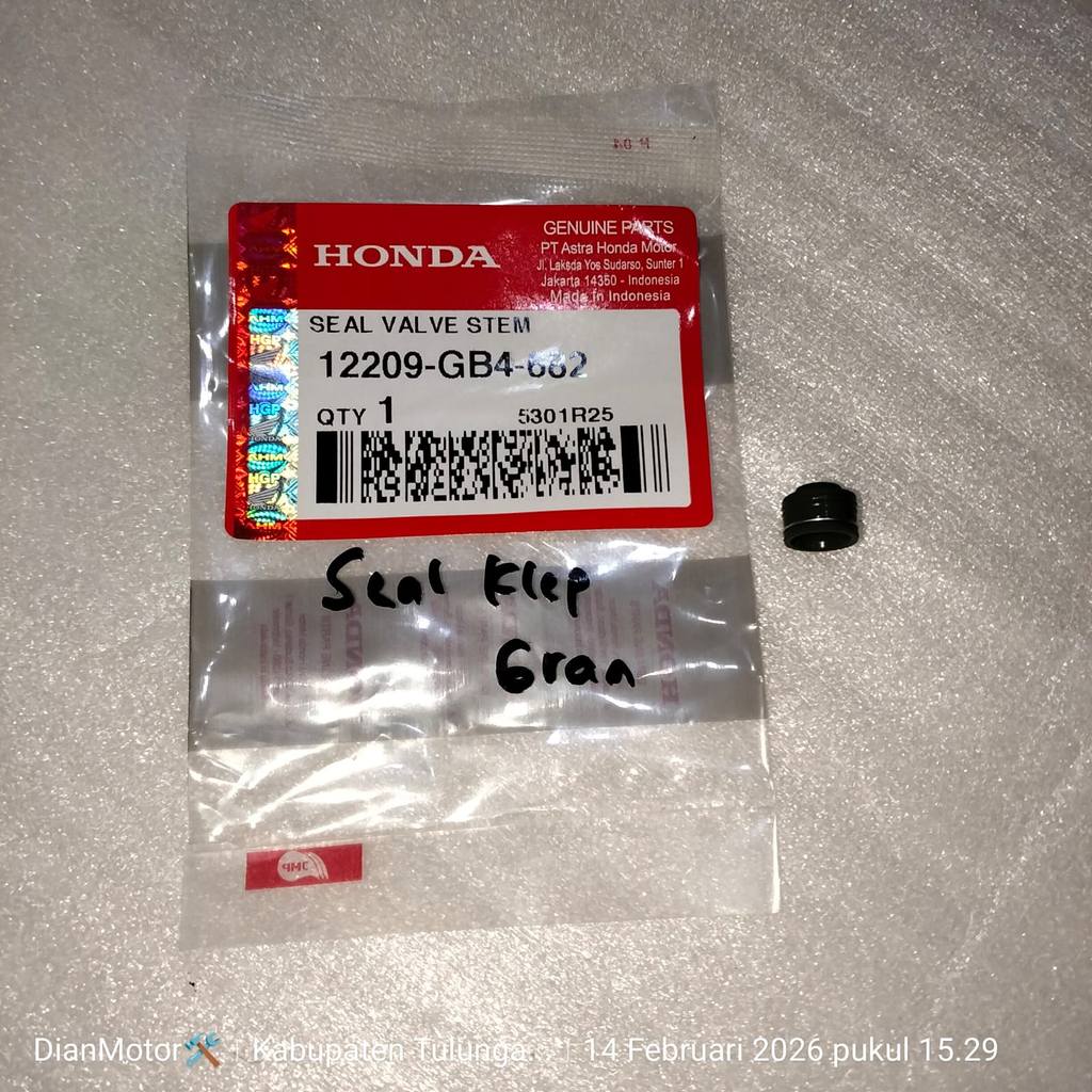 AHM 12209GB4682 SEAL KLEP GRAND BEAT VARIO VERZA NEW ORIGINAL