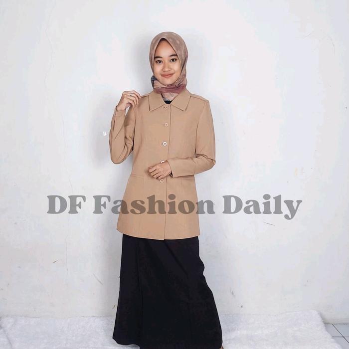TERMURAH Setelan Seragam Pramuka Pembina Wanita Bahan Import Azkia Blazer READY STOCK