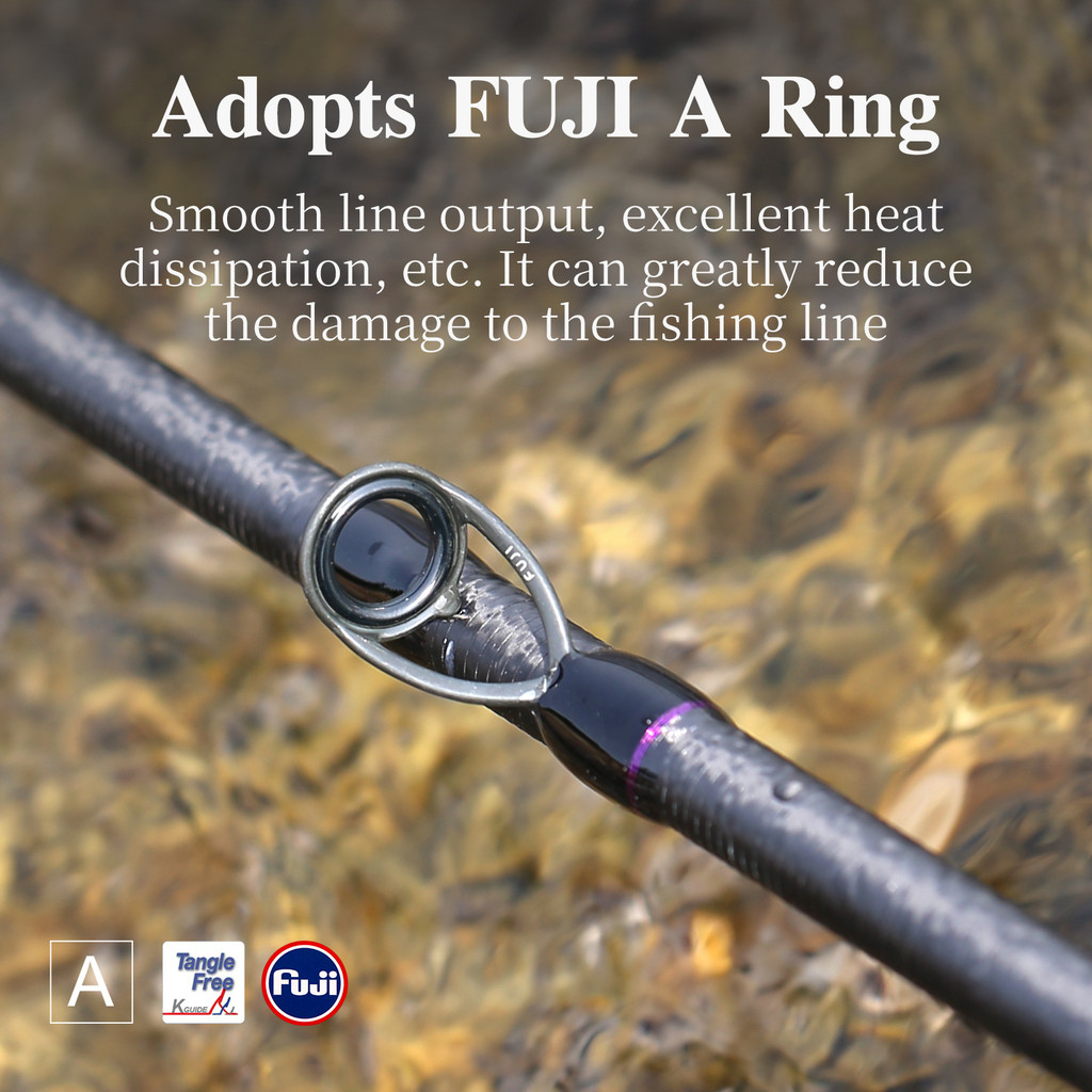 TSURINOYA NEW AJING Fishing Rod ELF PRO 2.26m 752UL F 2 Section Rod Rockfish FUJI Guide Rings