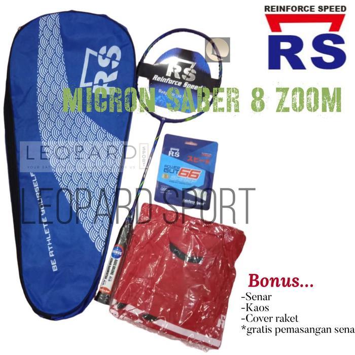 TerbaruBest Seller Raket Badminton Rs Micron Saber 8 Zoom / Raket Rs