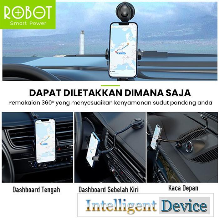 ROBOT CAR HOLDER DASHBOARD KACA MOBIL MOUNT HP PHONE STAND