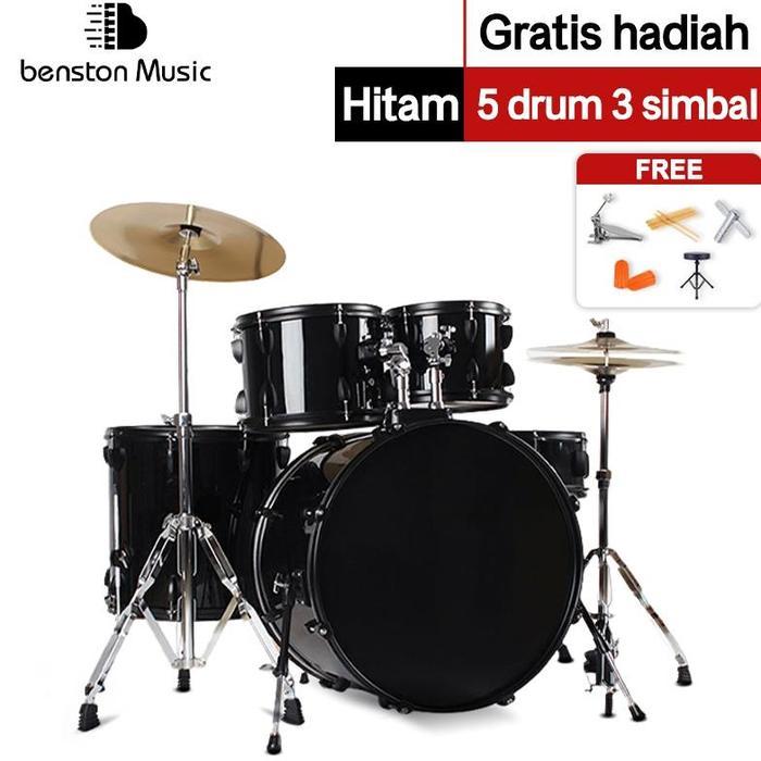 MURAH Benston Music- Drum set dewasa, drum set profesional, drum jazz profesional, drum pertunjukan 