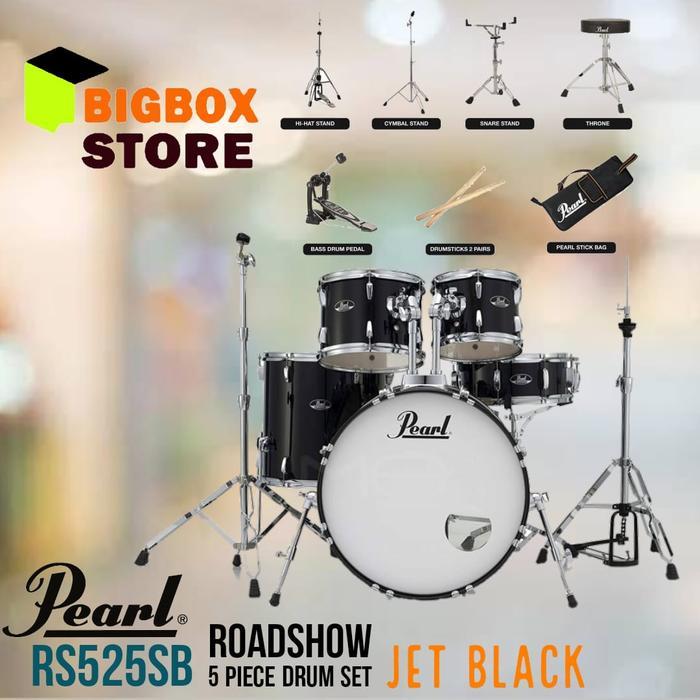 Drum Akustik Pearl RoadShow RS525B Tanpa Cymbal