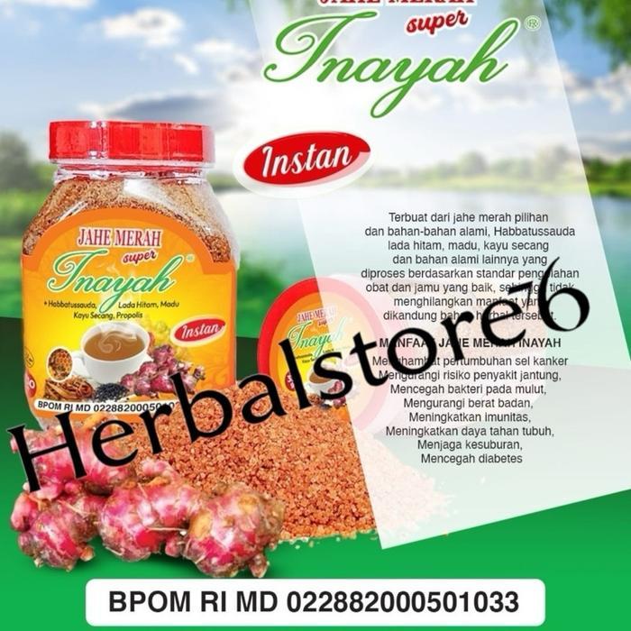 "New" Jahe Merah Inayah Jahe Toples Asli 330gr