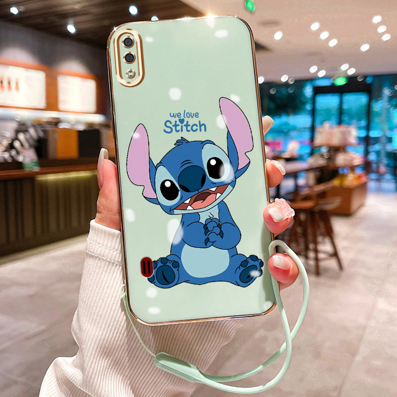 Casing Hp Untuk Samsung Galaxy A01 M01 Core A01 Core Case Casing HP kartun lucu pola plating shell K