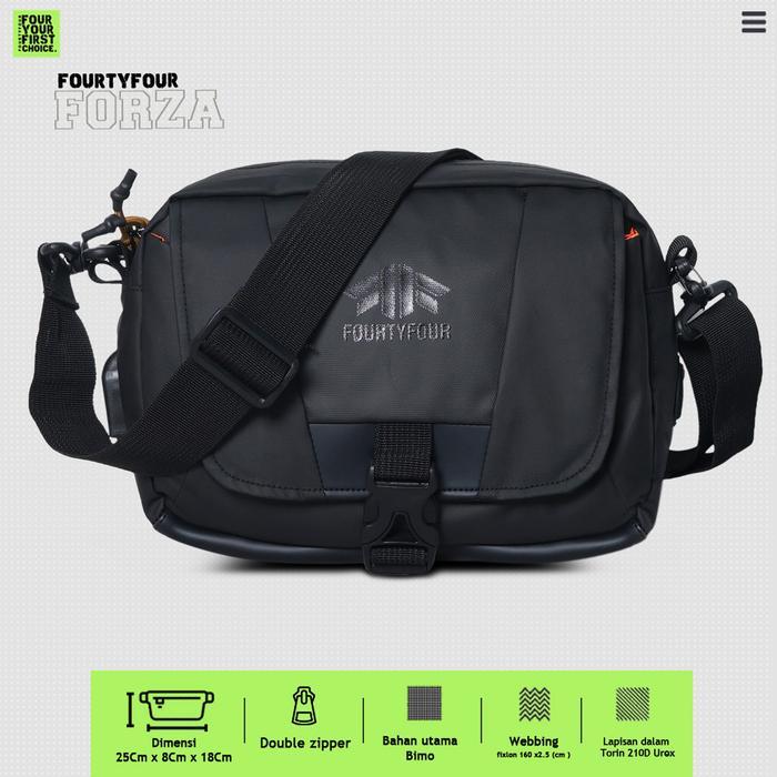Aerostreet - Forza - Tas Selempang Pria Waterproof Anti Air - Slingbag Premium Waterproof