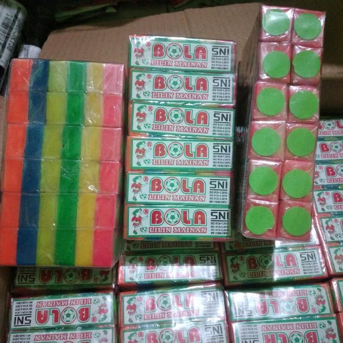 72pcs Mainan Anak Jadul Lilin Malam Plastisin DIY Merk Bola Edukasi Sensory Motorik