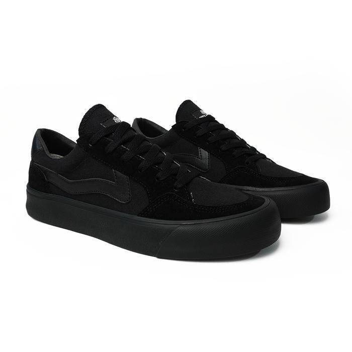 Aerostreet - Queensland Full Black Sepatu Sneakers Casual Pria Wanita