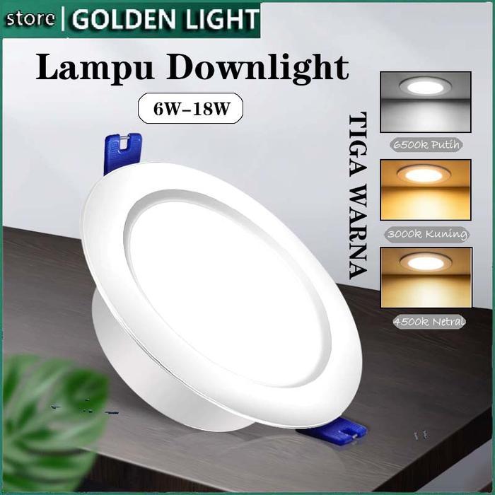 Downlight Panel LED Inbow / LAMPU DOWNLIGHT LED 3 WARNA / LAMPU PLAFON