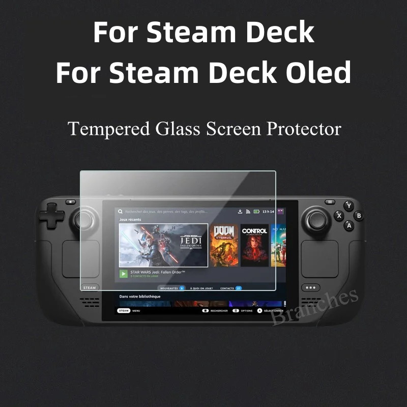 1-3 Pcs Tempered For Steam Deck Oled Anti-Scratch Screen Protector Hd Protect For Steam Deck