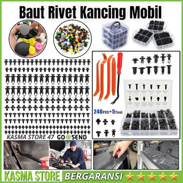 Promo Baut Klip Rivet Universal Pengancang Panel Mobil Bolt Rivet Kancing