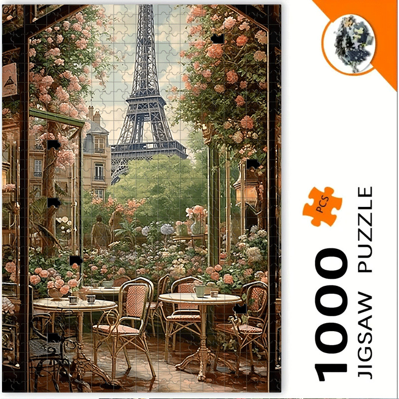 500pcs/1000pcs Eiffel Tower & Paris Jigsaw Puzzle Suitable for Adults - Intermediate Challenge Brain